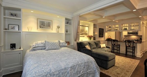 Basement Remodeling Ideas For Your Wayzata Home 5 Traditional Bedroom Design Ideas, Pictures, Remodel and Decor | Basement apartment decor, Small basement apartments, Apartment room